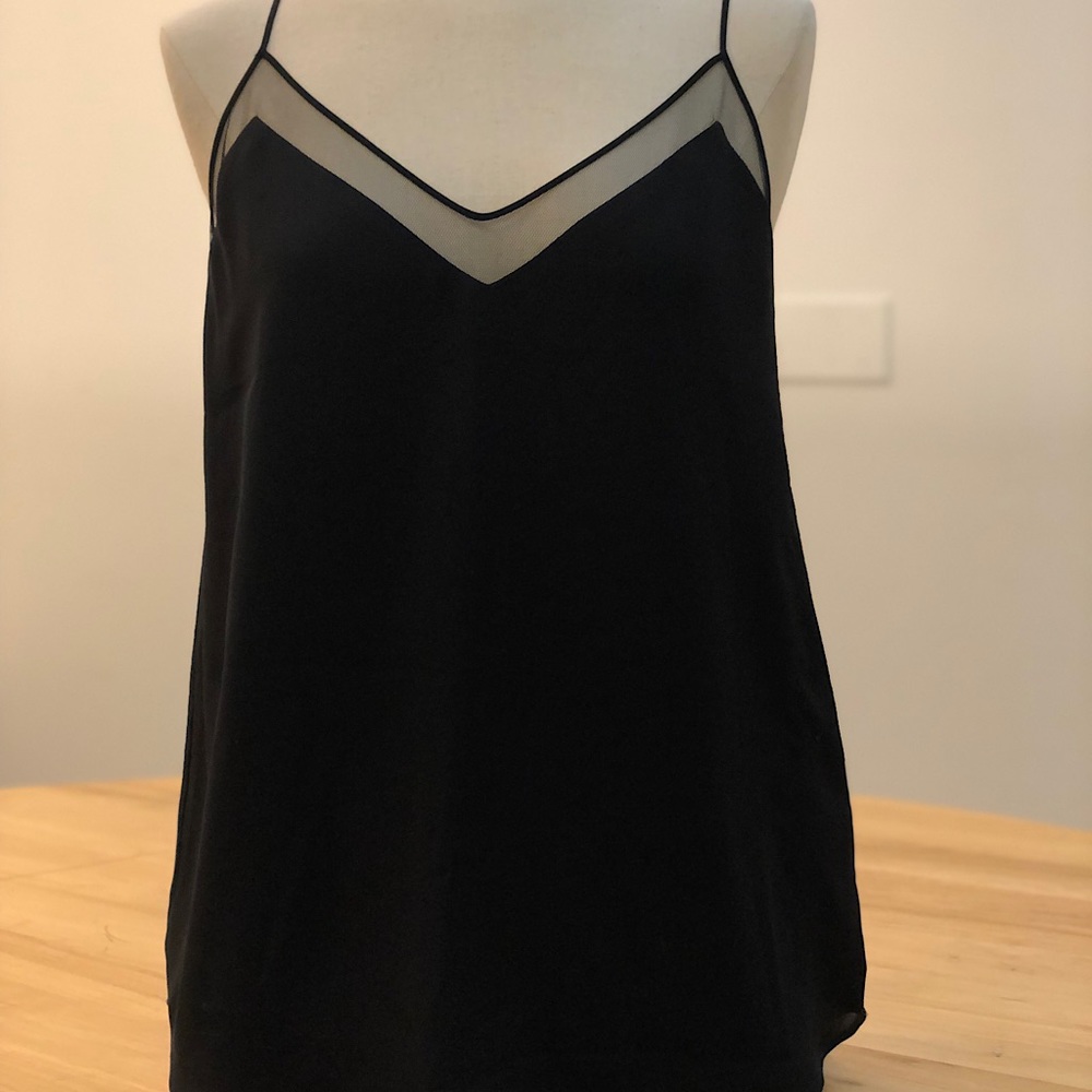 Aritzia - Babaton “Galen” Camisole, black with mesh detailing, size small
